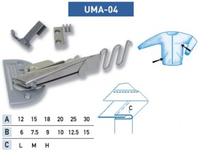 Приспособление UMA-04 22-11 мм M